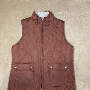 Altar'd‎ State Brown Reversable Quilted Vest with Soft Lining Sz Small